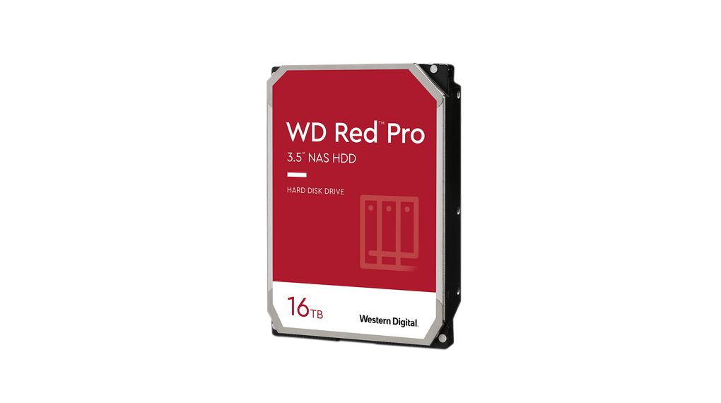 HDD, WD Red Pro, 3.5", 16TB, SATA III